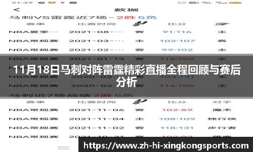 11月18日马刺对阵雷霆精彩直播全程回顾与赛后分析